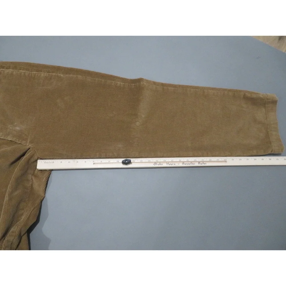 Brooks Brothers Corduroy Pants Mens 38x32 Brown Pockets Straight Casual